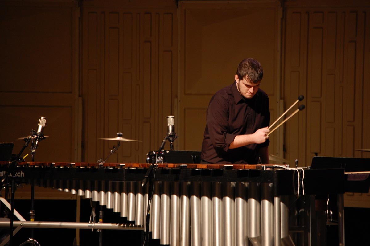 Jamieson Carr performing at the Contemporary Music Festival at JMU